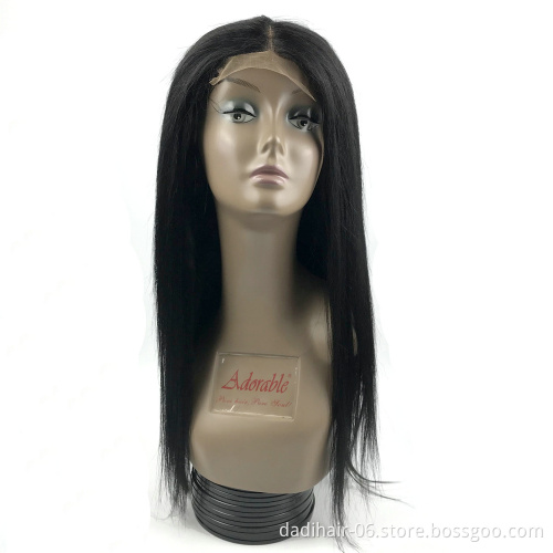 Adorable animal mixed synthetic hair 4*4 lace wig,straight natural blend hair lace wigs